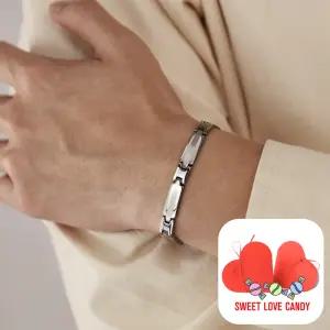 [Mens Jewelry/써지컬] Walter Surgical Steel Bracelet [남성용 팔찌/서지컬/하트사탕패