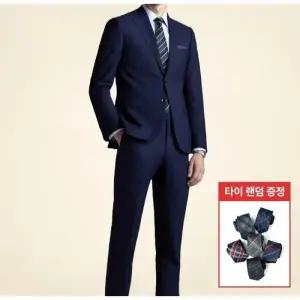 맨잇수트 [][맨잇슈트]코발트블루 울혼방 포멀핏 파워스 트레치 사계절 정장 (334) + 타이증_정