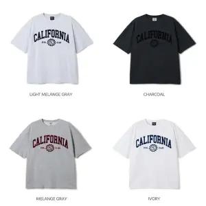 [후아유] California Letter Short Sleeve T-shirt (WHRAF3721U)