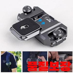 sony 호환 Nikon Fuji DSLR 액션 카메라 배낭 스트랩 마운트 용 플레이트 퀵 릴리스 시스템이있는 클립