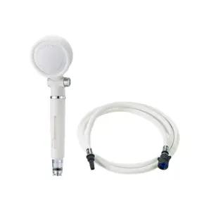 닥터워터 원터치 필터 샤워기 헤드 세트 PVC 2M 크림 BNS