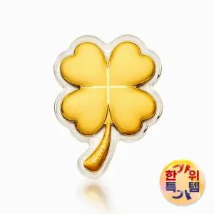 [한국금다이아몬드] *한가위특가* 순금 행운 클로버 골드바 24K 0.1G