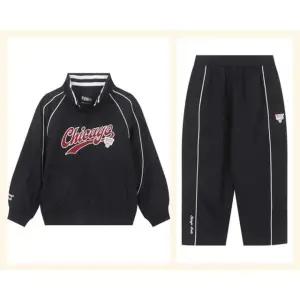[갤러리아] (NBA키즈)CHI 팀로고 파이핑 점퍼/트랙팬츠세트(K253JP040P/PT040/19)