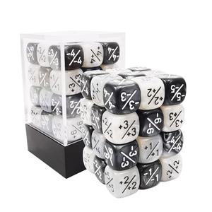 36개 12mm 양수 및 음수 주사위 카운터 세트, MTG, CCG, 카드 게임과 호환되는 소형 토큰 주사위