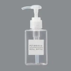 욕실 디스펜서 투명 리필용기 100ml 공병 펌프용기