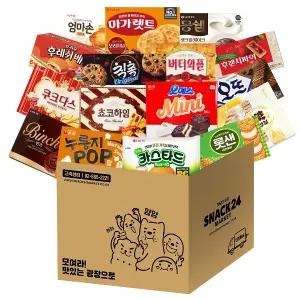 스낵24 인기간식 탕비실 사무실 꽝꽝 대용량 박스과자세트 16P