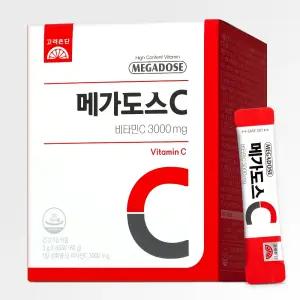 고려은단 메가도스C 비타민C 3000mg X 60포 (180g), 1개 고함량 스틱