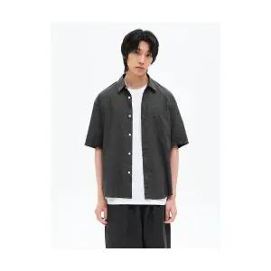 매장정품 에잇세컨즈 8SECONDS 데일리 코튼 릴렉스드핏 반소매 셔츠 애쉬 425665LY14 166210