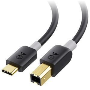 케이블 매터즈 USB B to C - 3.3피트, USB-C USB-B 케이블, MIDI USBC 코드, 프린터, 컨트롤러/키보드, 블랙