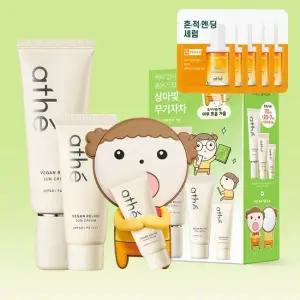마루는강쥐 비건 무기자차 선크림 70ml +27ml+세럼5ml+거울)