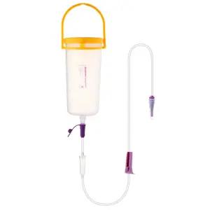 베스트케어 Bestcare 환자영양식용 멸균 NON PVC 피딩통 600ml + 4.8mm 피딩라인튜브 세트