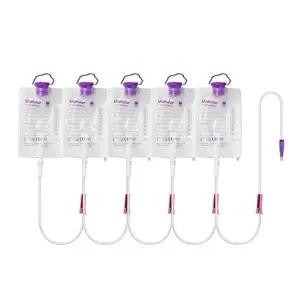 Ucomfor 유콤포 환자영양식용 일체형 멸균 피딩백 1000ml + 피딩라인 5/10세트