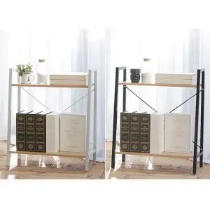 철제원목 2단 선반 60x27.5x70cm 견고함 공간활용 책장겸용선반 진열선반 수납선반 정리선반