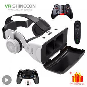 VR 헤드셋 고글 안경 기기 Shinecon 가상 현실 3D 바이어 장치 헬멧 스마트 스마트폰 핸드폰 헤드폰