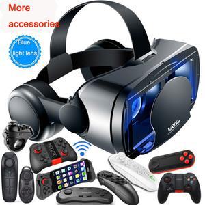 VR 헤드셋 고글 안경 기기 VRG Pro 3D 가상 현실 화면 시각적 광각 상자 5 ~ 7인치 스마트