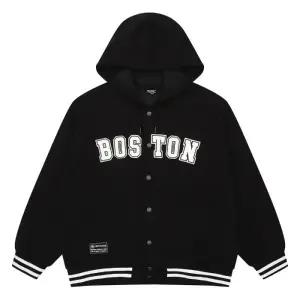 에꼴리에 세이브존03 에어쿠션 후드 야구점퍼  24C0103-BK