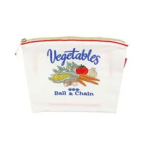 볼앤체인 화이트 베지터블 미디움 파우치 220191104 Vegetables