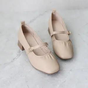 [롯데백화점]원더슈즈 바레니아 컴포트 쿠션 미끄럼방지 펌프스 메리제인&단화 4CM P-P508