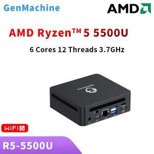 젠머신 미니 PC Ren5000 5500U AMD Ryzen5 CPU 윈도우 11 DDR4 64GB 3200Mhz WiFi6 컴퓨터
