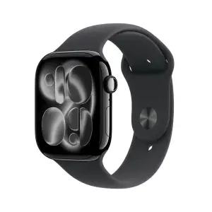 애플워치 11 GPS 46mm 제트 블랙 알루미늄 케이스 블랙 스포츠 밴드 (SM) MEUW4KH/A