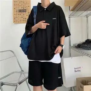 남성 카라 반팔 셋업 카라넥 운동셋업 테니스복 츄리닝세트