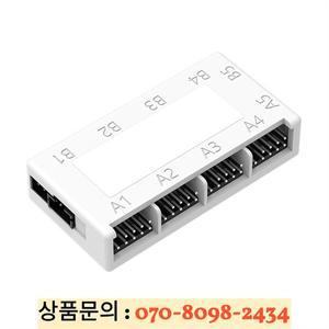 A97ZZ USB2.0 9핀 헤더 확장 허브 분배기 어댑터 변환기 마더보드 내부 흰색