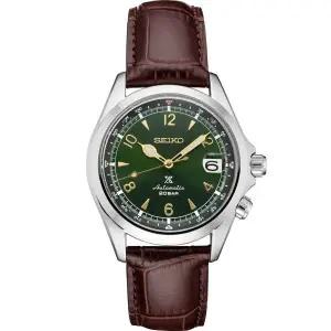 Seiko 세이코 [세금포함] [정품] NEW PROSPEX SPB121 ALPINIST 그린 다이얼 W 가죽 스트랩 자동 시계 명품