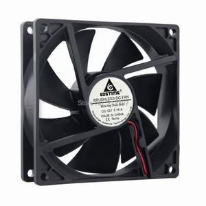 Gdstime PC 케이스 CPU 쿨러용 컴퓨터 냉각 팬 볼 베어링 DC 12V 2 핀 92mm x 25mm