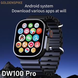 DW100 Pro 스마트 시계 2.29인치 Amoled 지문 잠금 해제 스마트워치(로터리 카메라 포함) GPS 포지셔닝 내