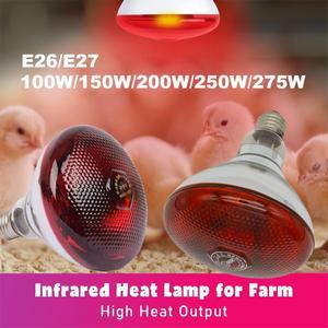 220V 먹이 상자 조명 적외선 열 램프 전구 파충류 식물 애완 동물 가축 가금류 농장 난방