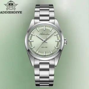 호환 ADDIESDIVE 36mm AD2066 남자 시계 BGW9 Luminou 버블 미러 유리 316L 스테인레스 스틸 Reloj Hombre