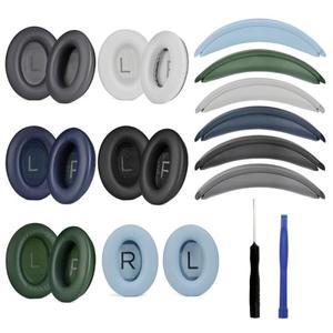 헤드셋 호환품 보스 호환 QC45 QuietComfort 45 무선 헤드폰 귀마개 이어 패드 커버 용 1 세트 교체 쿠션