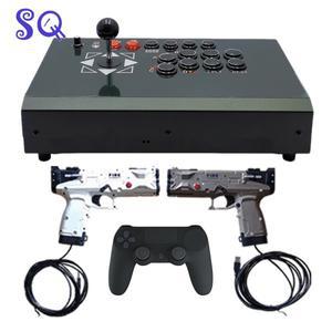 판도라 아케이드 게임 PS2 콘솔 라이트건 격투 조이스틱 올인원 마더보드 박스 컨트롤러 키트 레트로 플레