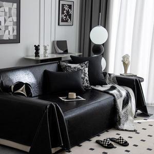방수 소파 커버 인공 가죽 Chaise Longue Slipcovers 안락 의자 보호대 거실