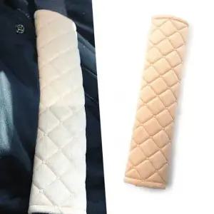 벨벳 안전벨트 커버 베이지 덮개 안전벨트커버 안전벨트스토퍼 안전띠패드 안전벨트쿠션