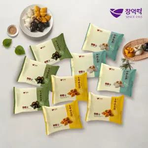 [창억떡] 삼색송편 세트 (흰3봉+호박3봉+모시3봉)