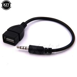 수오디오 AUX 잭-USB 2.0 A 타입 암 OTG 변환기 어댑터 케이블, 자동차 MP3 용, 3.5mm