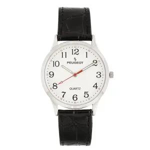 Peugeot PP 여성용 40mm 대형 페이스 시계 대담하고 읽기 쉬운 아라비아 숫자와 스윕 초침 조절 가능한 정