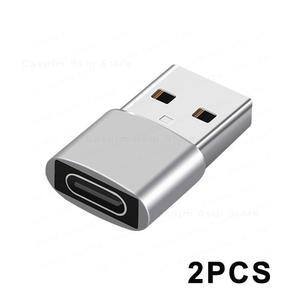 c타입이어폰젠더 iPhone 14 13 12 11 Pro Max USB Type 어댑터 유형 변환기 OTG 케이블 2PCS 충전기
