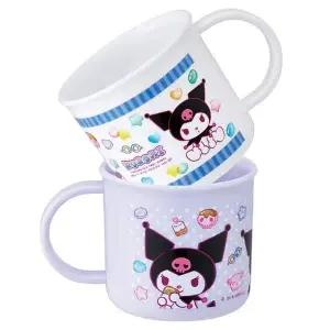 산리오 200ml 핸들컵 쿠로미 2개입 1P 물컵 양치컵 산리오플라스틱컵 산리오양치질컵