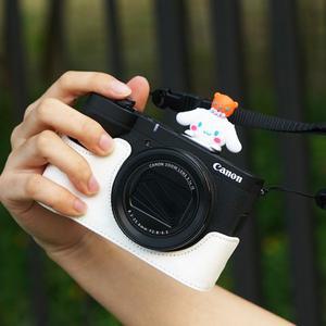 Canon Powershot V1 카메라 보호 케이스 파우치 커버 베이스 백 숄더 스트랩 Plam Bottom 오프닝 바디 방수