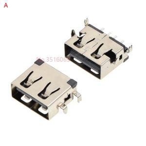 10Pcs 유형 A USB 2.0 암 소켓 커넥터 AF10.0mm 2Pin/4Pin 컬링 포함/컬링 딥 없음 Smd 10MM
