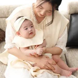 순면 거즈 엄마 턱받이