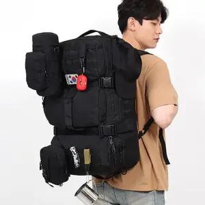 밀리터리배낭 남성 대형 75L 밀리터리 백팩 다포켓 하이킹 등산배낭