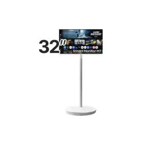 삼성전자 M7 LS32FM703U-2WE 32인치 TV 모니터 화이트 이동식 패키지 택배 K