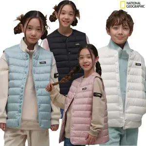 [롯데백화점]내셔널지오그래픽 라운드넥 경량 덕 다운 베스트 K234UDV020