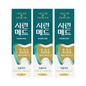 시린메드 검케어 치약 125g x 3개 양치 고급 개운한 용품 가족 가정용 기능성 구강관리 일반 부광