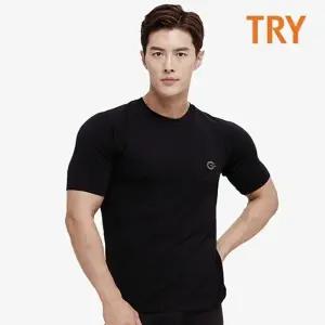 TRY 남성 쿨 액티브 냉감 남자 아우터 반팔티셔츠