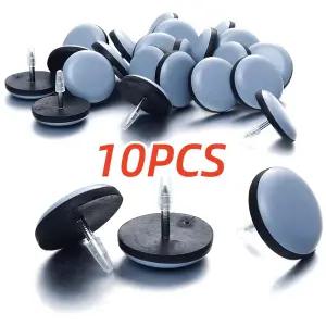 10 팩 손톱 피트 슬라이더 패드 테이블 소파 의자 다리 바닥 보호기 가구 슬라이딩 디스크와 라운드 조용한