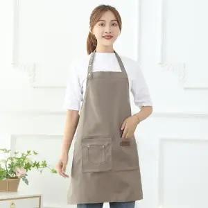 단추앞치마 방수 앞치마 바리스타 카페 공방